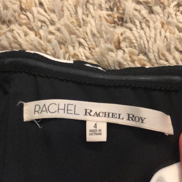 Rachel Roy black/white windowpane cocktail dress - Picture 6 of 6